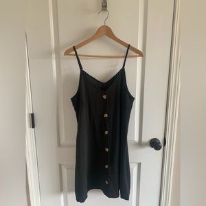 AlvaQ Women Summer Spaghetti Strap Button Down Mini Dress / Size L / $20